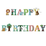 Papieren slinger Happy Birthday Little Jungle